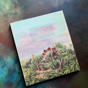 Dinosaurs and Other Prehistoric Reptiles written by Jane Werner Watson with illustrations by Rudolph F. Zallinger-A Giant Golden Book-1960's children's picture book-living science book for children-view of the back cover