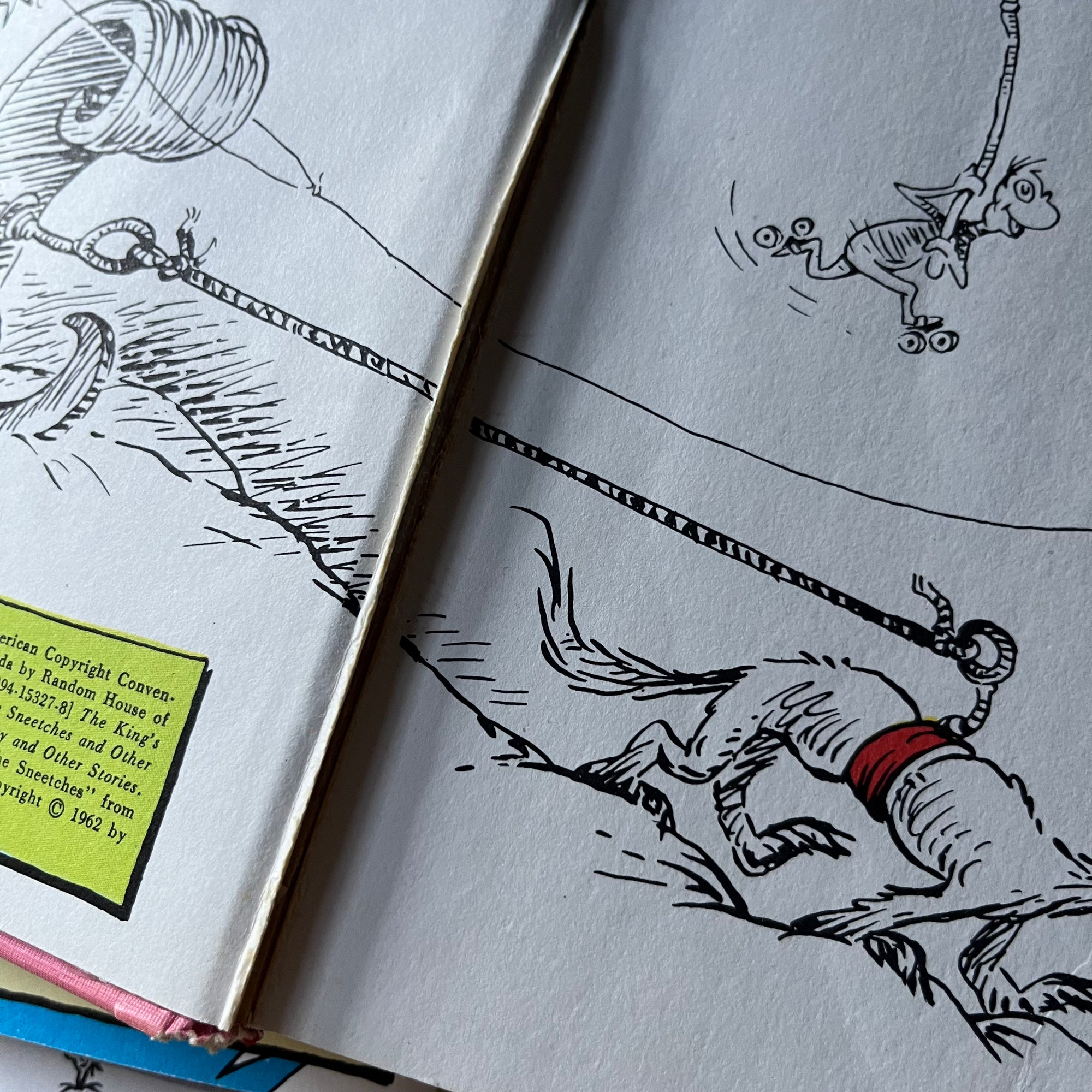 Dr. Seuss Storytime Complete Book Set - vintage children's stories-view of the condition of the first book - a small crack in the spine at the inside cover