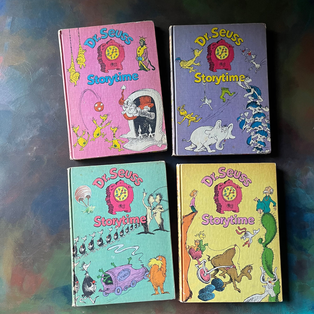 Dr. Seuss Storytime Complete Book Set - vintage children's stories-view of the front covers