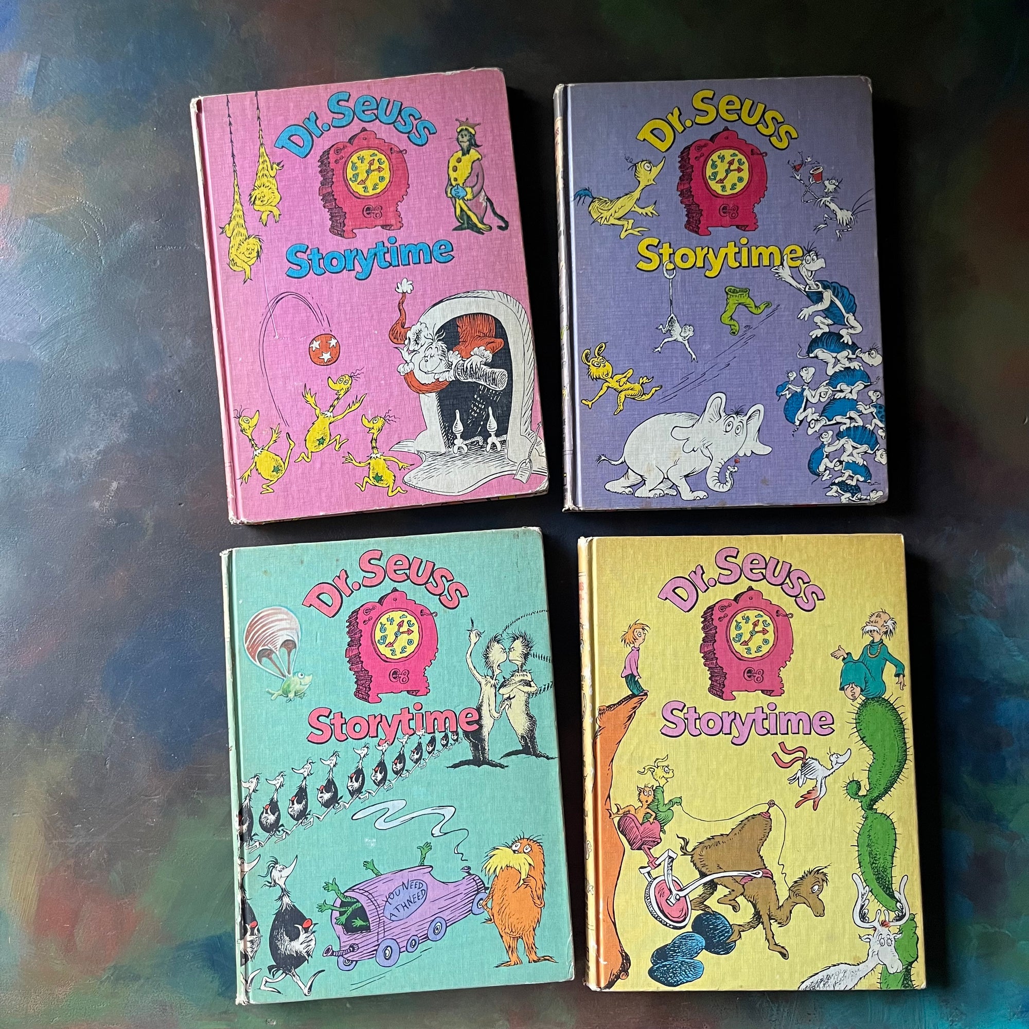 Dr. Seuss Storytime Complete Book Set - vintage children's stories-view of the front covers