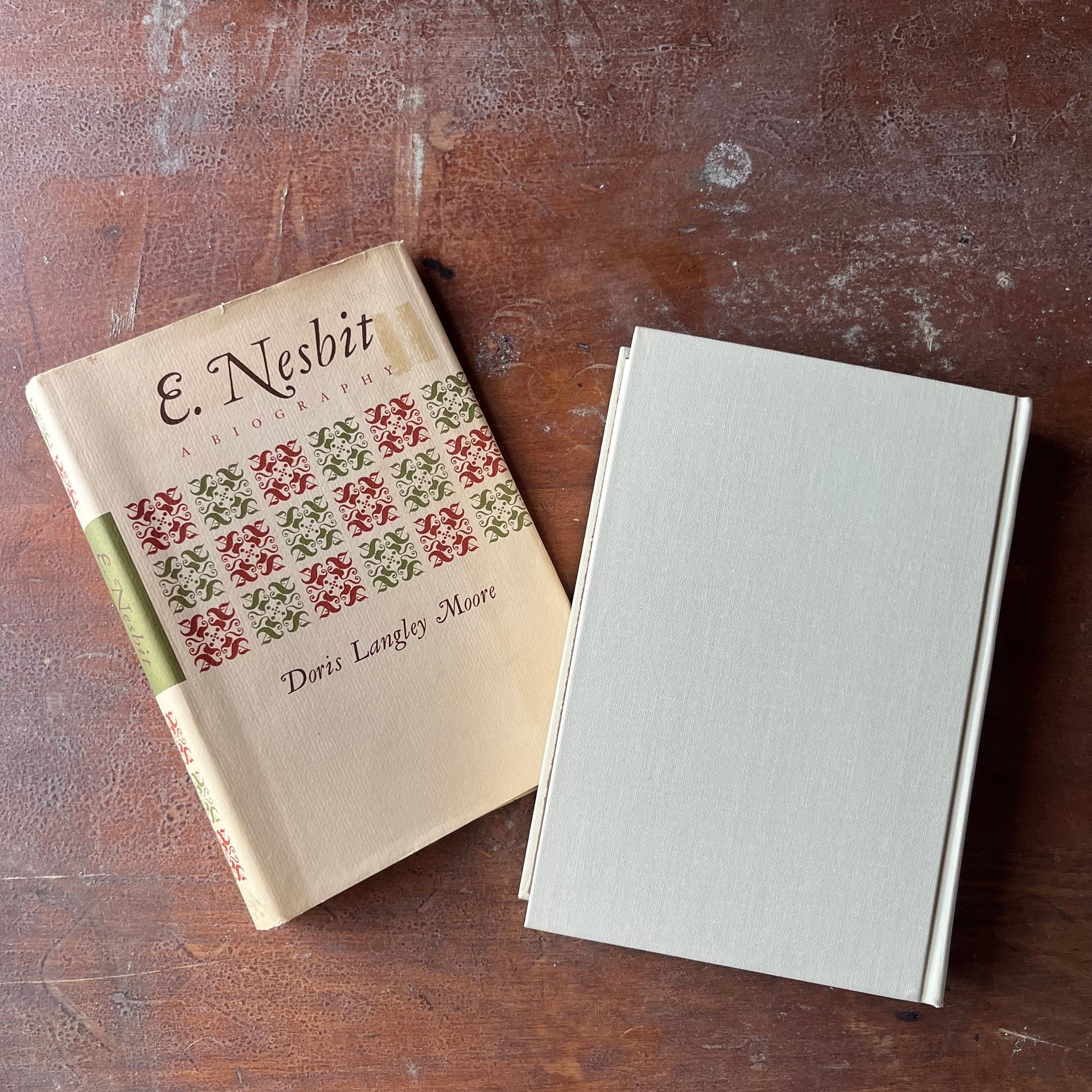E. Nesbit A Biography by Doris Langley Moore-first edition-vintage children's author biography - view of the back cover