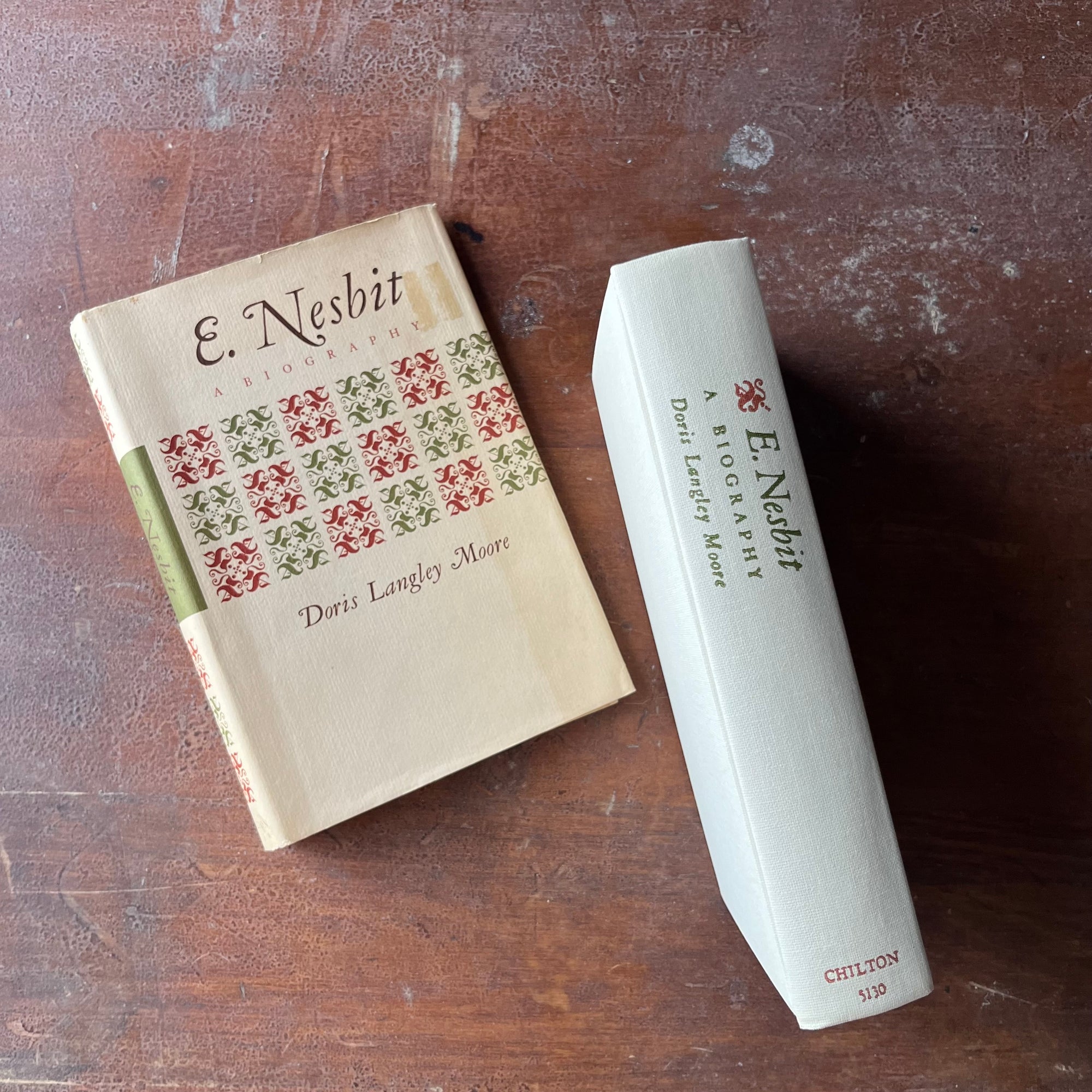 E. Nesbit A Biography by Doris Langley Moore-first edition-vintage children's author biography - view of the spine