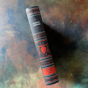 Edgar Allan Poe Classic Stories-Barnes & Noble Collectible Editions Series-Leatherbound-short stories-macabre-view of the spine