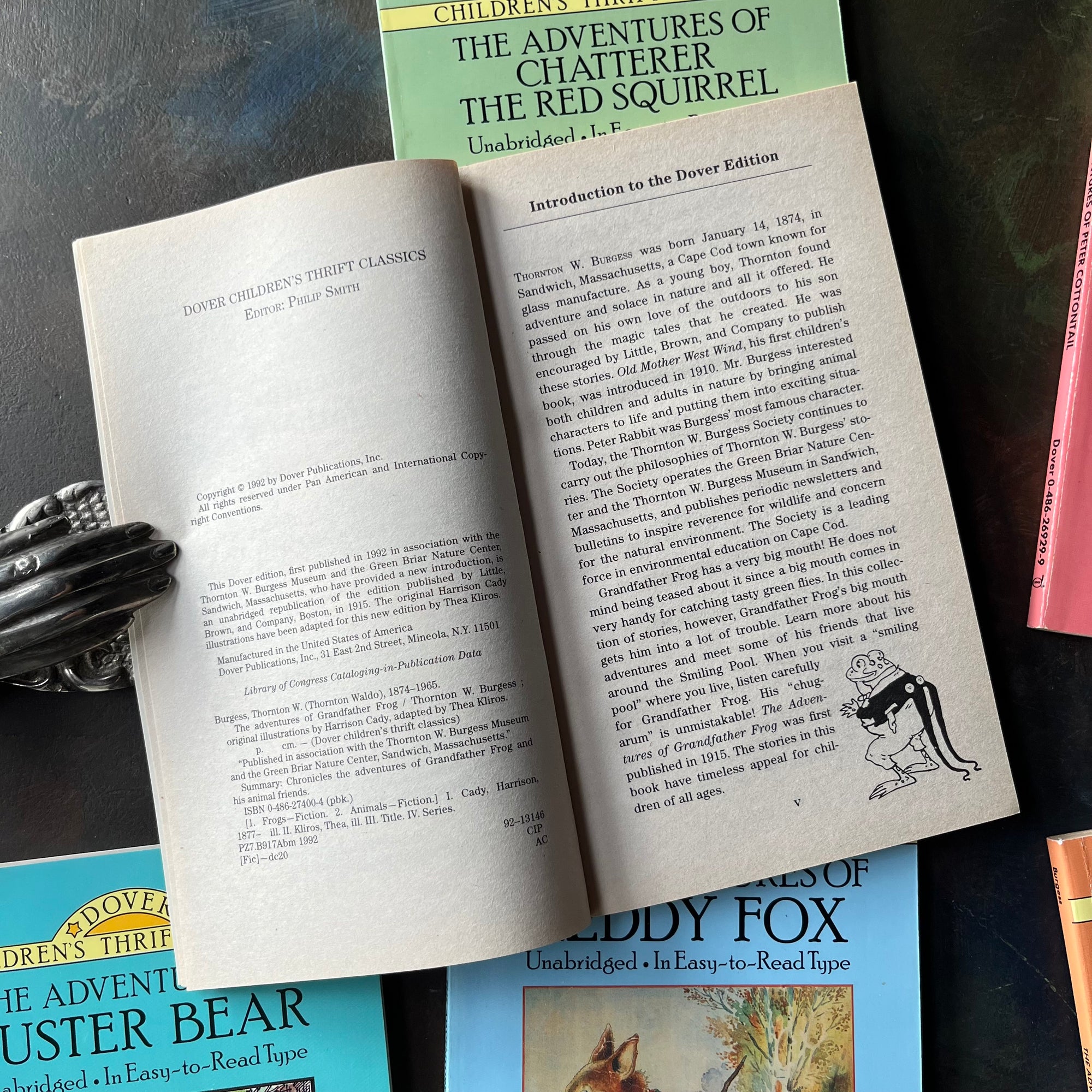 Favorite Thornton Burgess Stories Box Set-6 Complete Unabridged Stories written by Thornton W. Burgess with illustrations by Harrison Cady-vintage short stories for children-beginner reading books for children-view of the copyright page