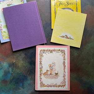 Five Senses, A Time to Keep and The Springs of Joy-written & illustrated by Tasha Tudor-classic children's stories-view of the back covers