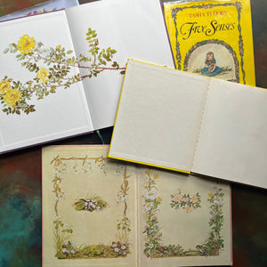 Five Senses, A Time to Keep and The Springs of Joy-written & illustrated by Tasha Tudor-classic children's stories-view of the inside covers
