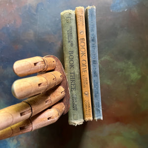 Ginn and Company Vintage Schoolbooks-The New Path to Reading, The Children's Own Readers & The Children's Own Readers Book Three-view of the spines