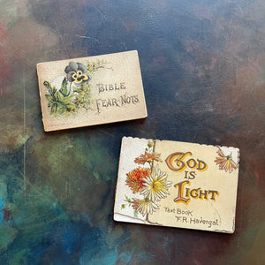 God is Light Text Book by F.R. Havergal and Bible Fear-Nots-religious encouragement-bible verses for 31 days-view of the front covers