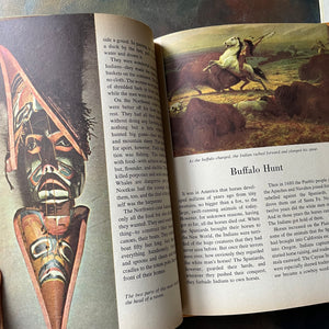Golden Library of Knowledge Book Set For Kids-Set of 5-vintage living history books for children-living science books-view of the illustrations