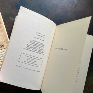 Good-Bye Mr. Chips written by James Hilton-Classic British Literature-vintage novella-heartwarming, wholesome story-view of the copyright & half title pages