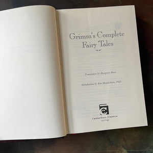 Grimm's Complete Fairy Tales by The Brother's Grimm-Canterbury Classics Leatherbound Edition-classic Fairy Tales for all ages-view of the title page