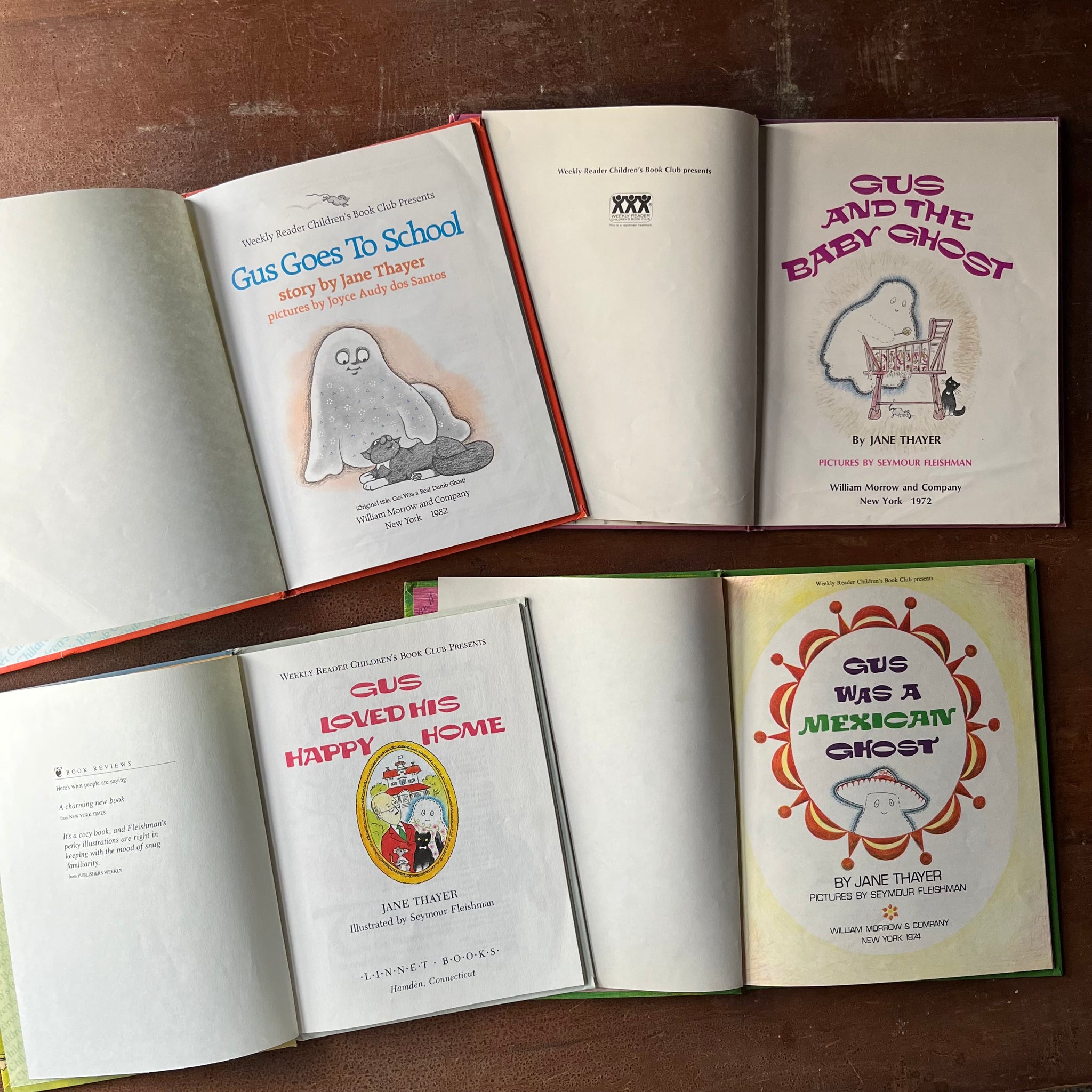 Jane Thayer Book Set: Gus The Ghost Books Set of Four - Log Cabin Vintage
