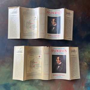Hans Christian Andersen Fairy Tales Four Volume Set-approved translation-original drawings by Vilhelm Pedersen & Lorenz Frolich-original fairy tales-view of the dust jackets in full