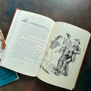 Homer Price-Robert McCloskey-vintage children's chapter book-humorous family read-aloud-vintage children's chapter book-view of the illustrations
