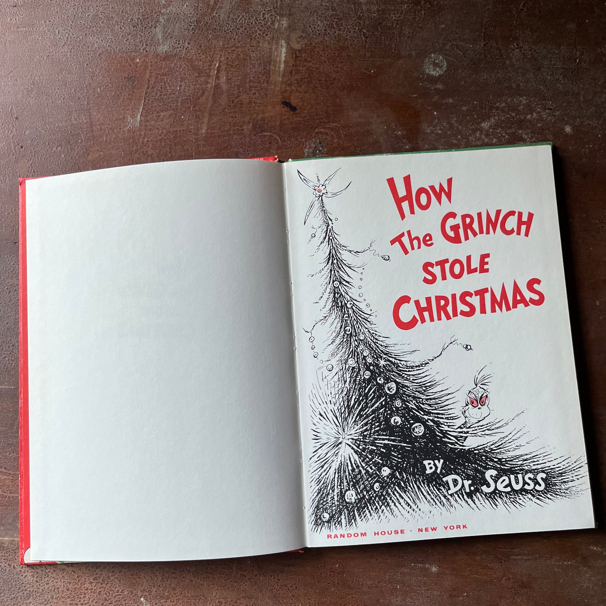 How The Grinch Stole Christmas by Dr. Seuss - 1957 Edition - Log Cabin