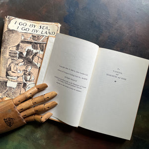 I Go by Sea, I Go By Land written by P. L. Travers (Mary Poppin's Author) with illustrations by Gertrude Hermes-vintage children's chapter book-1960's hardcover edition with dust jacket-view of the copyright and dedication pages
