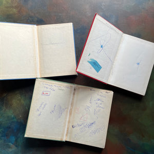 Basic Readers Curriculum Foundation Series Books-Fun with Dick and Jane-More Friends and Neighbors-Streets and Roads-vintage school books-view of the inside covers