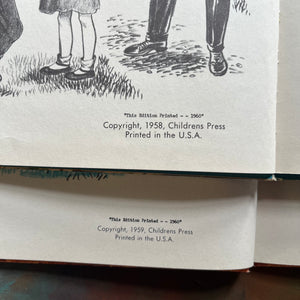 I Want to Be a Famer-I Want to Be a Truck-Driver written by Carla Greene-vintage children's picture books-view of the copyrights