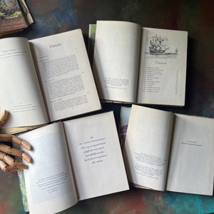 Illustrated Junior Library Editions Book Set-The Adventures of Tom Sawyer-Jo's Boys-Robinson Crusoe-The Swiss Family Robinson-classic children's literature-view of the copyrights