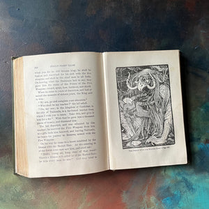 Indian Fairy Tales Gathered by Joseph Jacobs--Fairy Tales from India-antique Fairy Tale Children's Book-view of the illustrations in black & white - full page