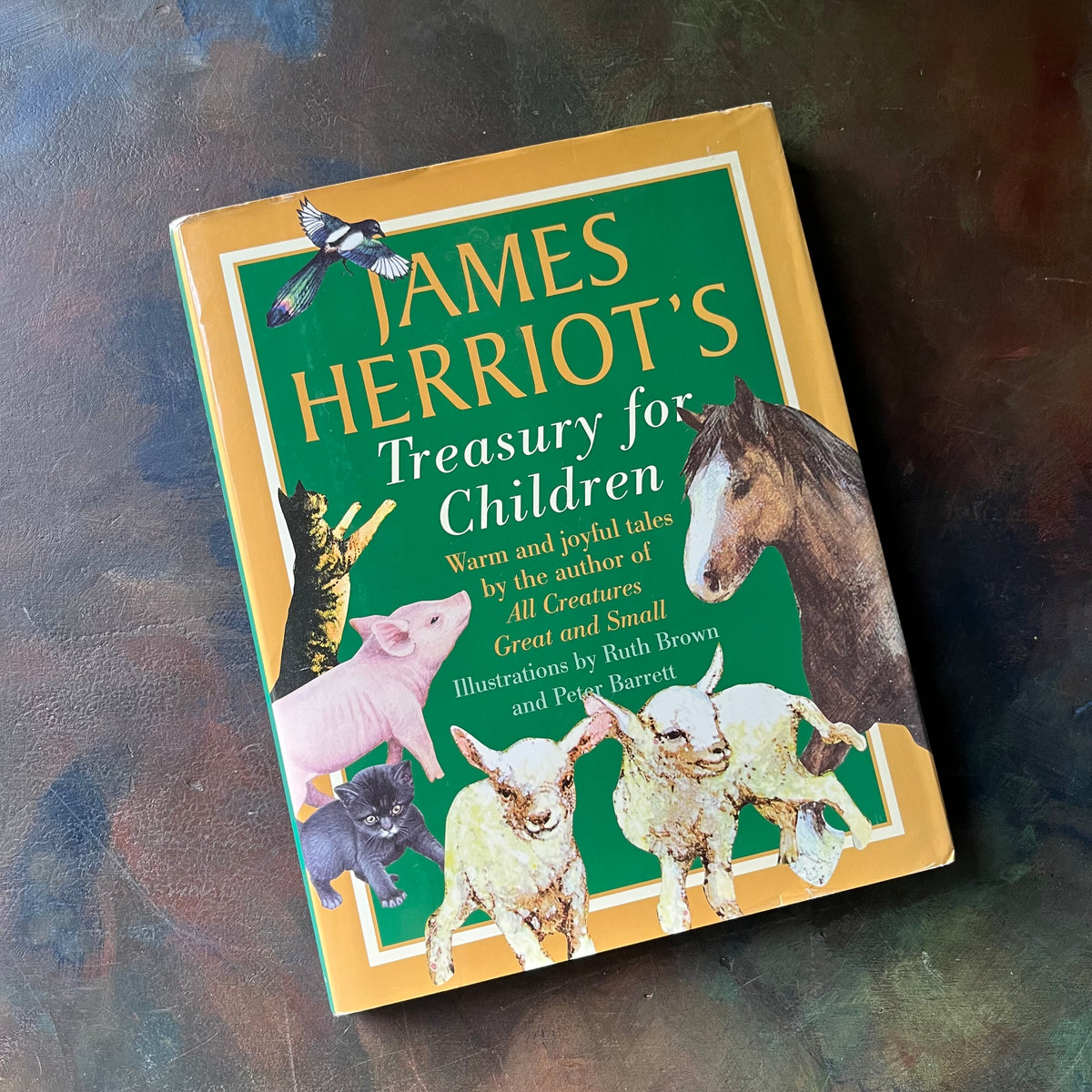 James Herriot's Treasury For Children-vintage short stories for children-vintage animal stories for kids-view of the dust jacket's front cover