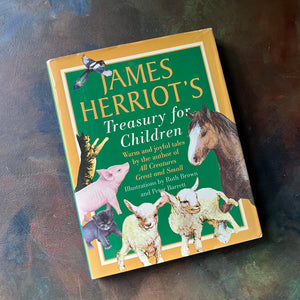 James Herriot's Treasury For Children-vintage short stories for children-vintage animal stories for kids-view of the dust jacket's front cover