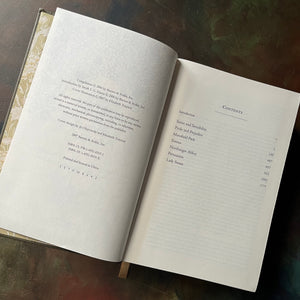 Jane Austen Seven Novels -Barnes and Noble Collectible Editions-Leatherbound Gift Book-Classic English Literature-view of the copyright & contents pages