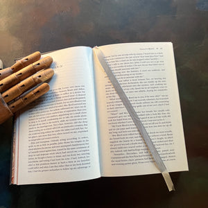 Jane Eyre Written by Charlotte Bront-2016 Barnes & Noble Leatherbound Edition-classic English literature-view of the satin page marker