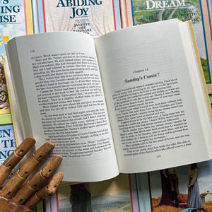Janette Oke's Keepsake Series-complete book set-Seasons of the Heart-Canadian West-Love Comes Softly-Guideposts-vintage Christian fiction-view of the inside content