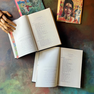 Kipling A Selection of His Stories and Poems-Volumes I and II-selected by John Beecroft-vintage Rudyard Kipling poetry-short stories-view of the copyright & content pages