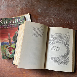 vintage short stories, vintage children's books - Kipling A Selection of His Stories and Poems by John Beecroft - view of the illustrations