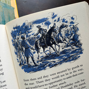 Landmark Series Book Set of Five Chapter books for children including The Lewis and Clark Expedition, Catherine the Great, Gettysburg, John F. Kennedy and PT-109, and Thirty Seconds over Tokyo-World History-US History-history books for children-kids chapter books-view of one of the illustration samples you will find in these books