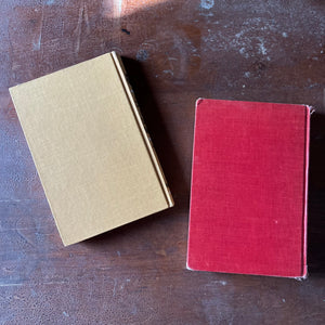 vintage children's history, chapter books - Pair of Landmark Series Books: The Story of the U. S. Coast Guard & From Pearl Harbor to Okinawa - view of the back covers