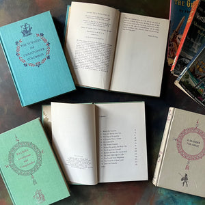Landmark Series Great Explorers Collection Book Set-Columbus-Alexander the Great-Crusades-Balboa-North and South Poles-vintage living books-view of the copyright pages