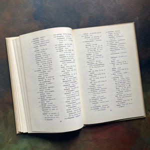 Le Petit Prince by Antoine De Saint-Exupery-1946 Educational Edition in French-classic children's literature-view of the glossary of terms in both English & French