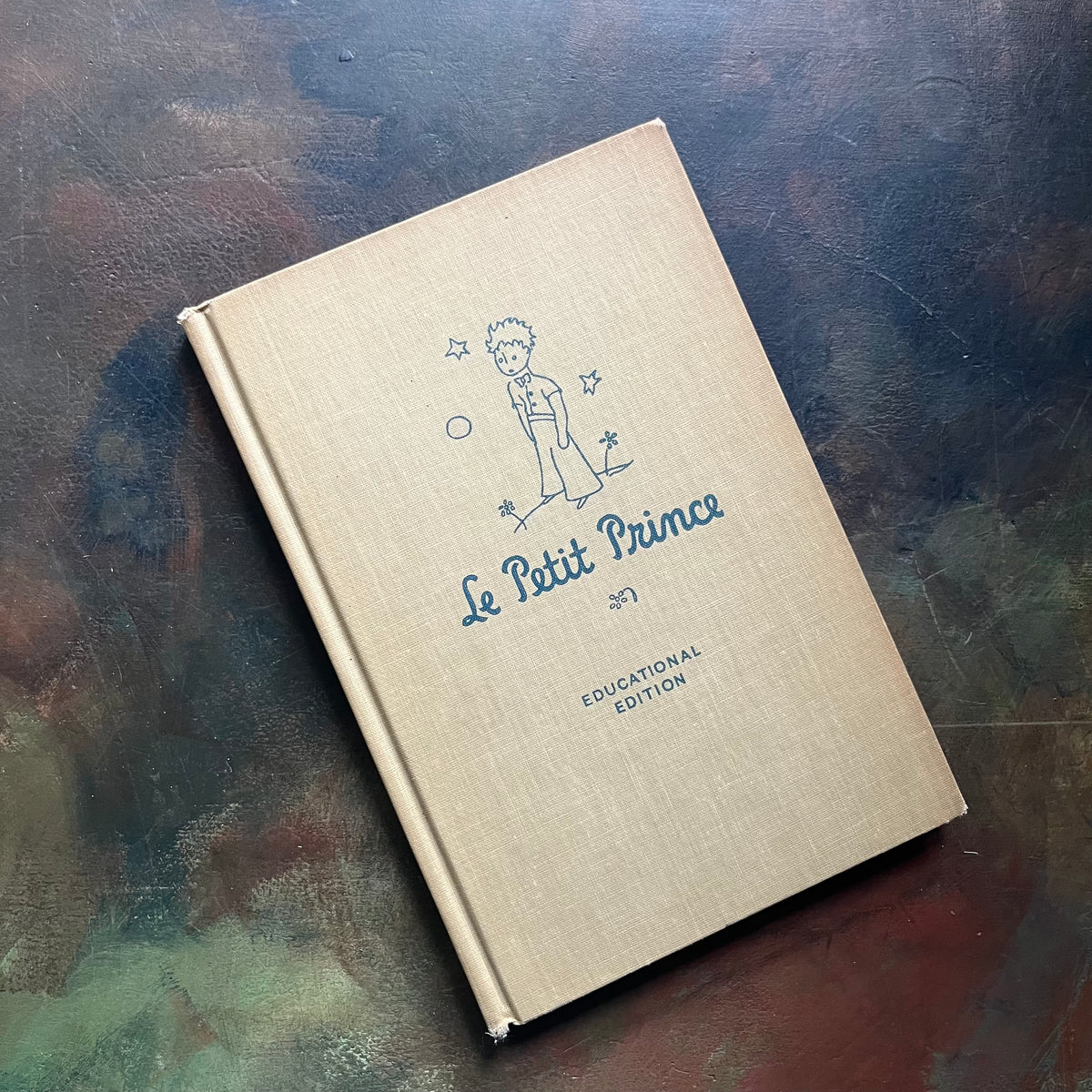 Le Petit Prince by Antoine De Saint-Exupery-1946 Educational Edition in French-classic children's literature-view of the front cover