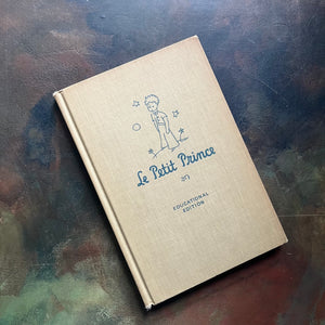 Le Petit Prince by Antoine De Saint-Exupery-1946 Educational Edition in French-classic children's literature-view of the front cover