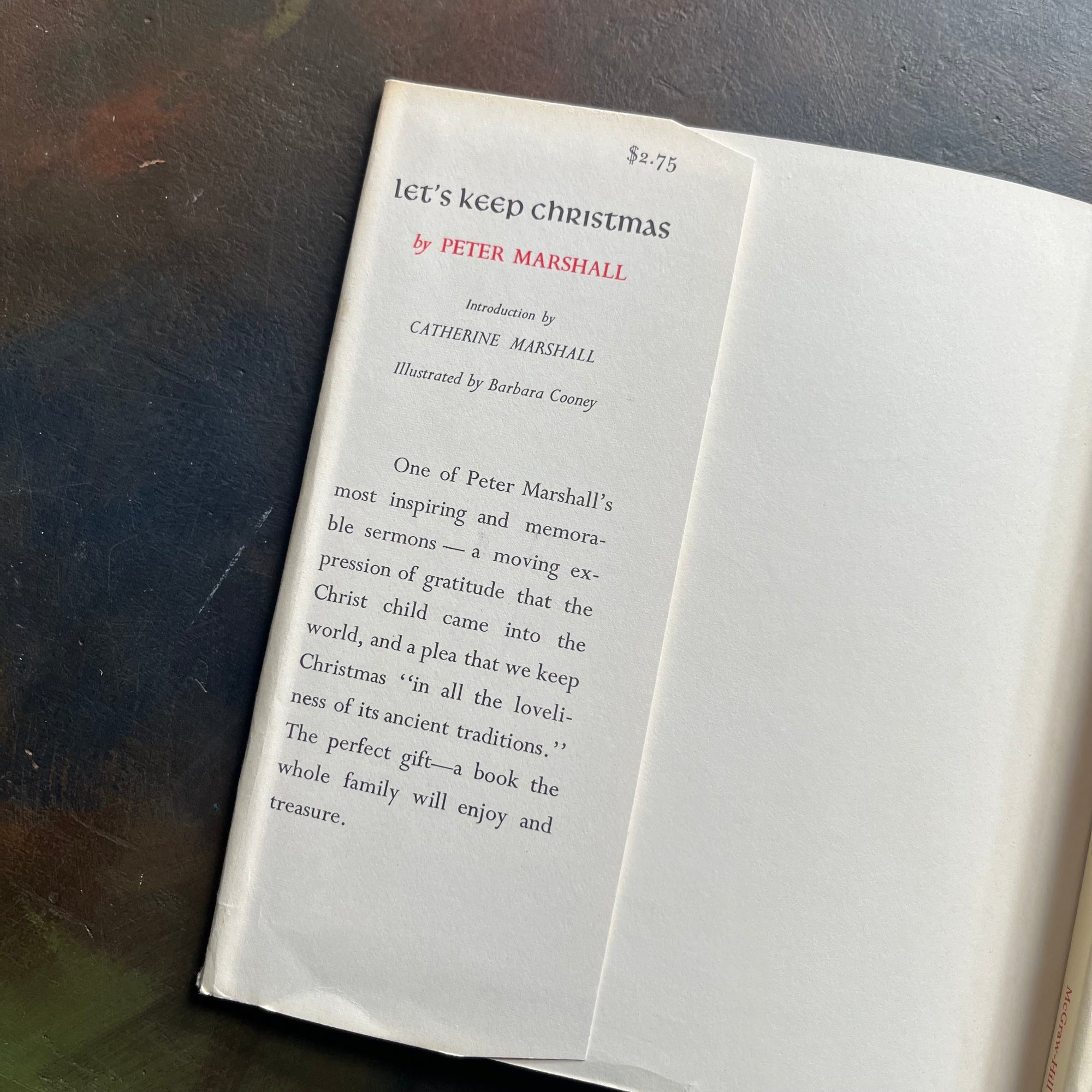 Let's Keep Christmas: A Sermon by Peter Marshall