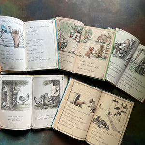 Little Bear Book Set by Else Holmelund Minarik-vintage weekly reader books illustrated by Maurice Sendak-vintage picture books-view of the illustrations by Maurice Sendak