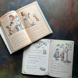 vintage children's picture books, An I Can Read Book - Pair of Little Bear Books written by Else Holmelund Minarik with illustrations by Maurice Sendak - Little Bear and Little Bear's Friend - view of the illustrations