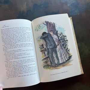 Little Women written by Louisa May Alcott with illustrations by Tasha Tudor-1969 Edition-classic American Literature-homeschool must have-classic children's literature-view of the full-color illustration