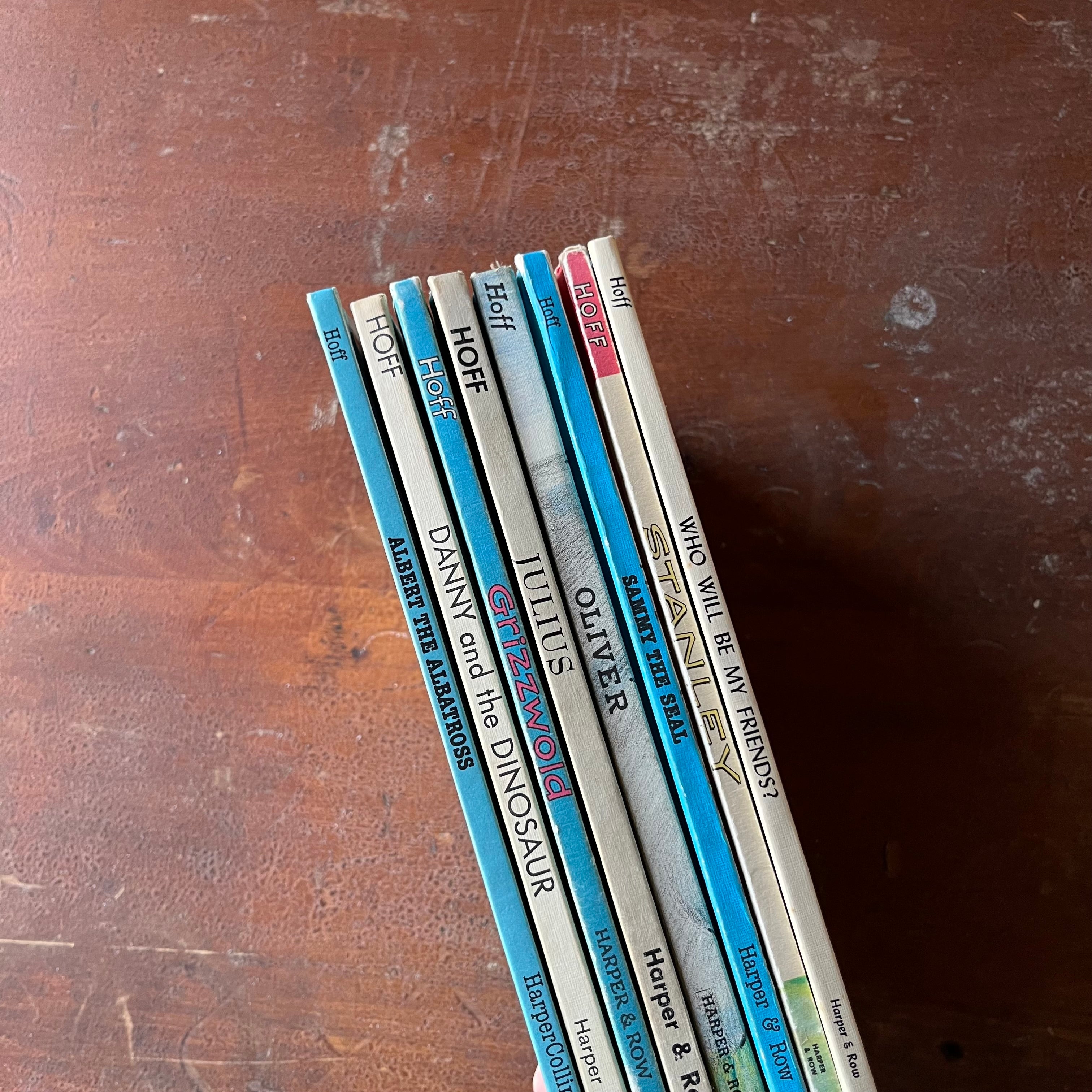 Lof of 8 Syd Hoff I Can Read Book Club Books-vintage children's picture books-view of the spines