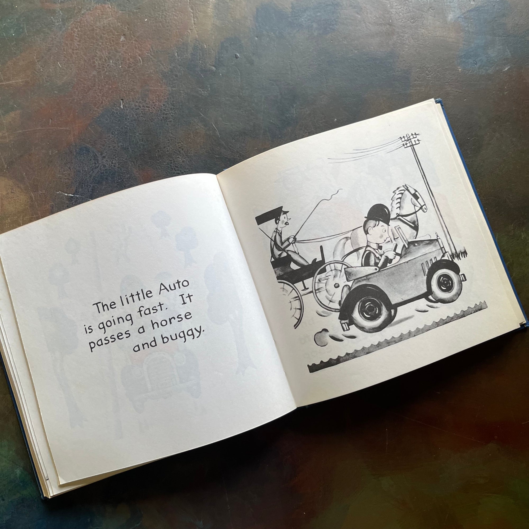Lois Lenski's Big Book of Mr. Small-Policeman Small-Cowboy Small-The Little Farm-The Little Auto-The Little Sail Boat-The Little Airplane-Six picture book stories written and illustrated by Lois Lenski all in one book-1930's children's vintage picture books-view of the illustrations