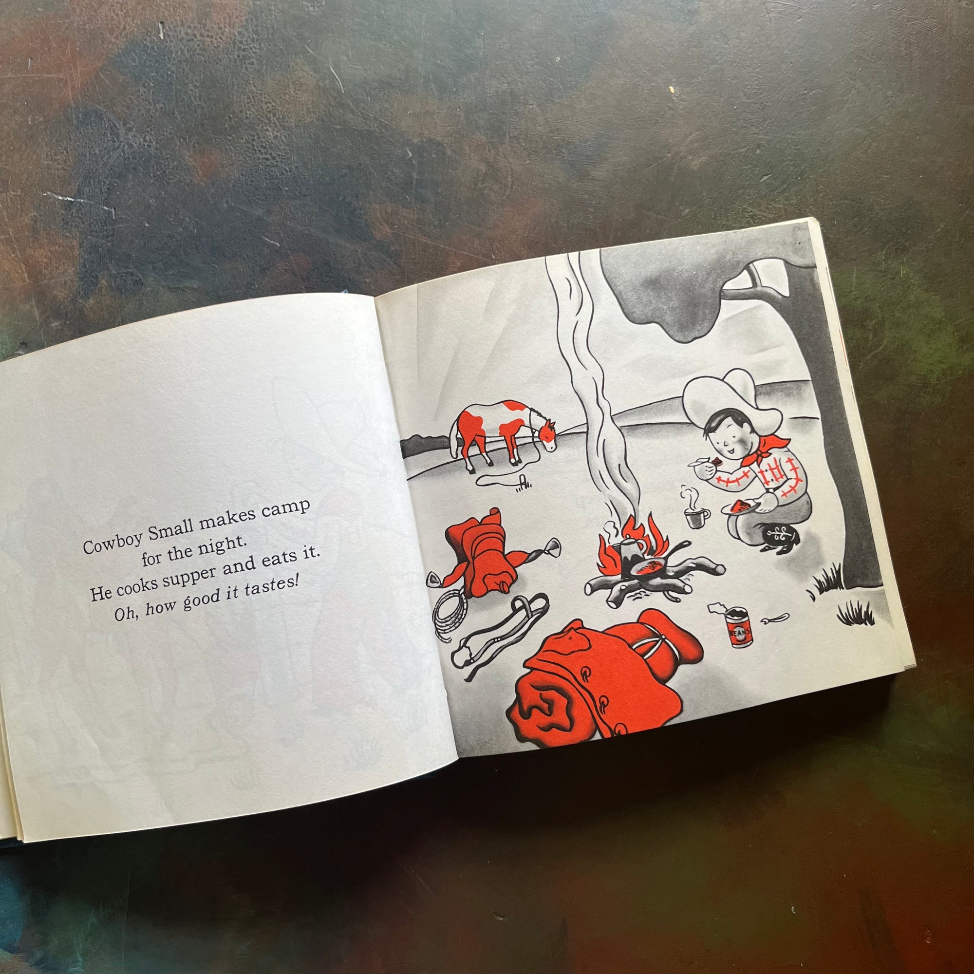 Lois Lenski's Big Book of Mr. Small-Policeman Small-Cowboy Small-The Little Farm-The Little Auto-The Little Sail Boat-The Little Airplane-Six picture book stories written and illustrated by Lois Lenski all in one book-1930's children's vintage picture books-view of the illustrations