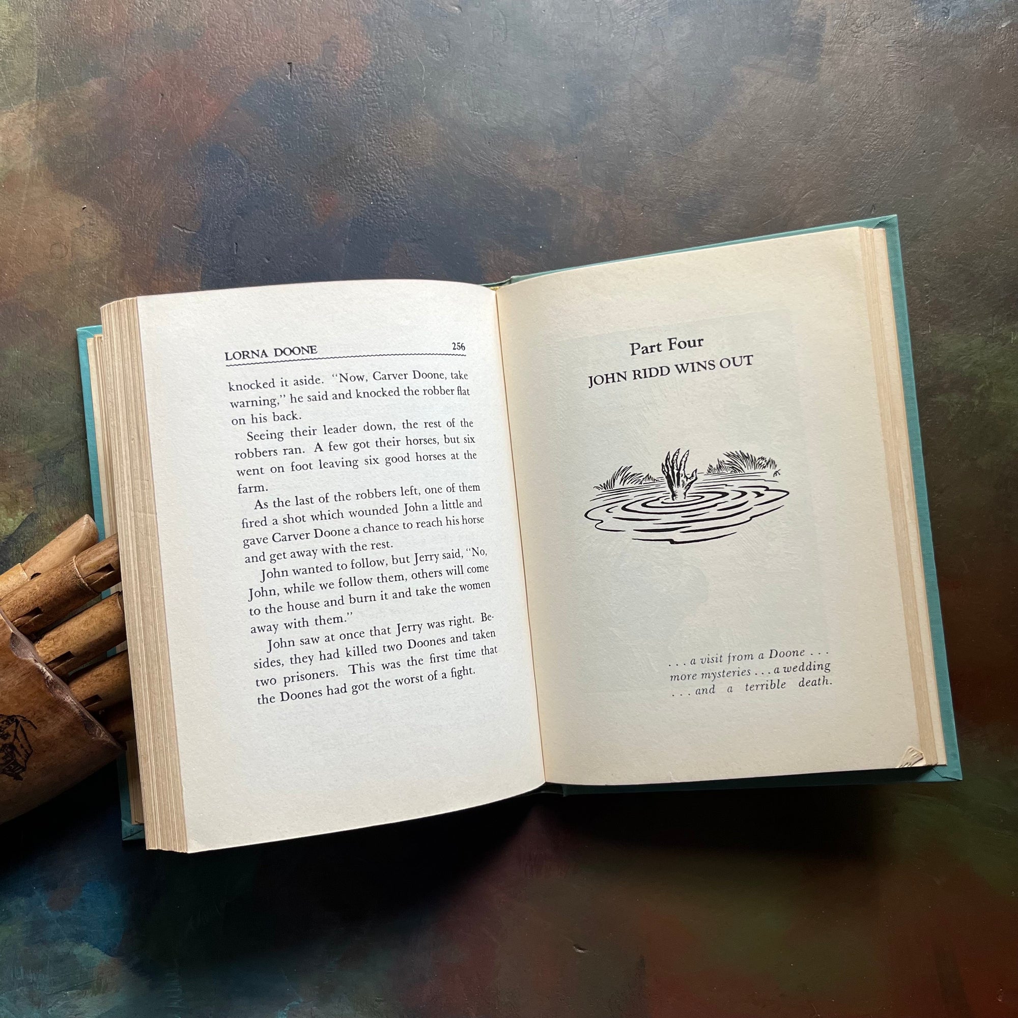 Lorna Doone written by R. D. Blackmore with illustrations by Alexander Key-1938 Scott Foresman and Company Edition-vintage chapter book-view of the part four title page with illustration