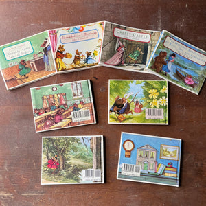 Lot of Four John S. Goodall Books-1999-Naughty Nancy Goes to School-Creepy Castle-Shrebettina's Birthday-The Midnight Adventures of Kelly, Dot, and Esmeralda-view of the back covers