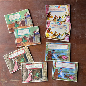 Lot of Four John S. Goodall Books-1999-Naughty Nancy Goes to School-Creepy Castle-Shrebettina's Birthday-The Midnight Adventures of Kelly, Dot, and Esmeralda-view of the front covers