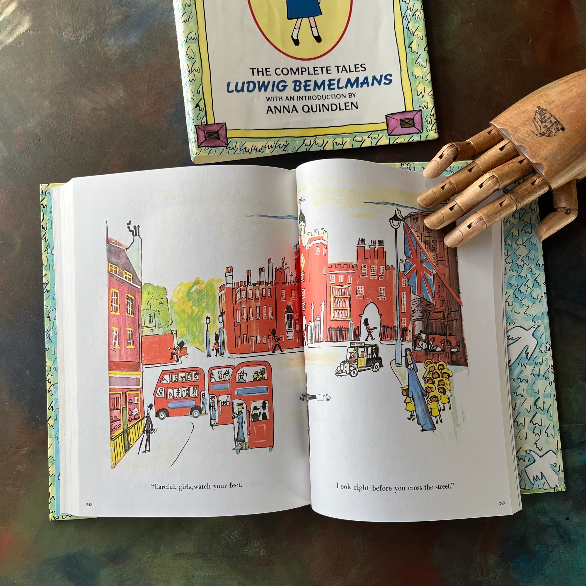 Mad About Madeline written & illustrated by Ludwig Bemelmans-The Complete Tales-with introduction by Anna Quindlen-vintage children's picture books-vintage living books-view of the full color illustrations