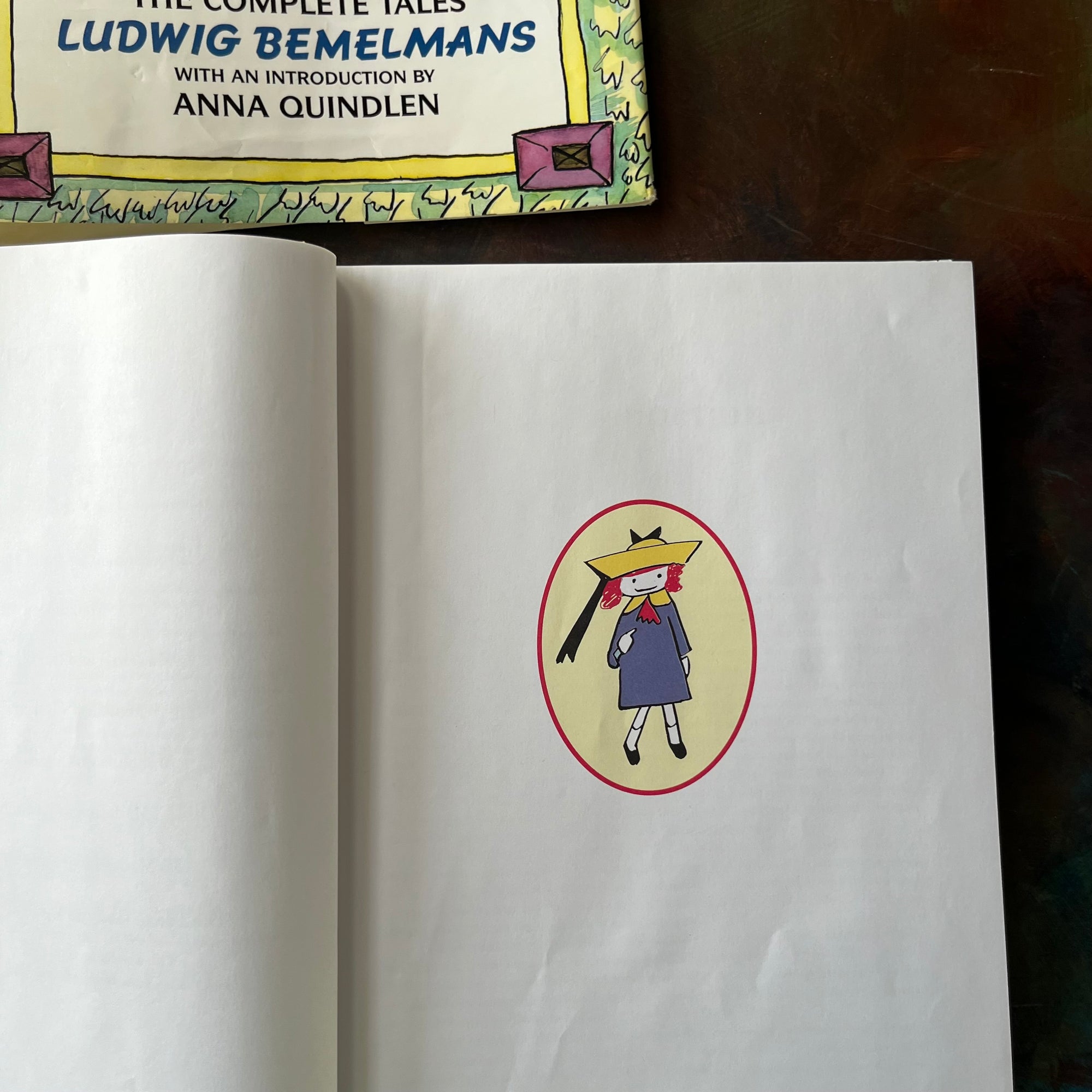 Mad About Madeline written & illustrated by Ludwig Bemelmans-The Complete Tales-with introduction by Anna Quindlen-vintage children's picture books-vintage living books-view of the half title page