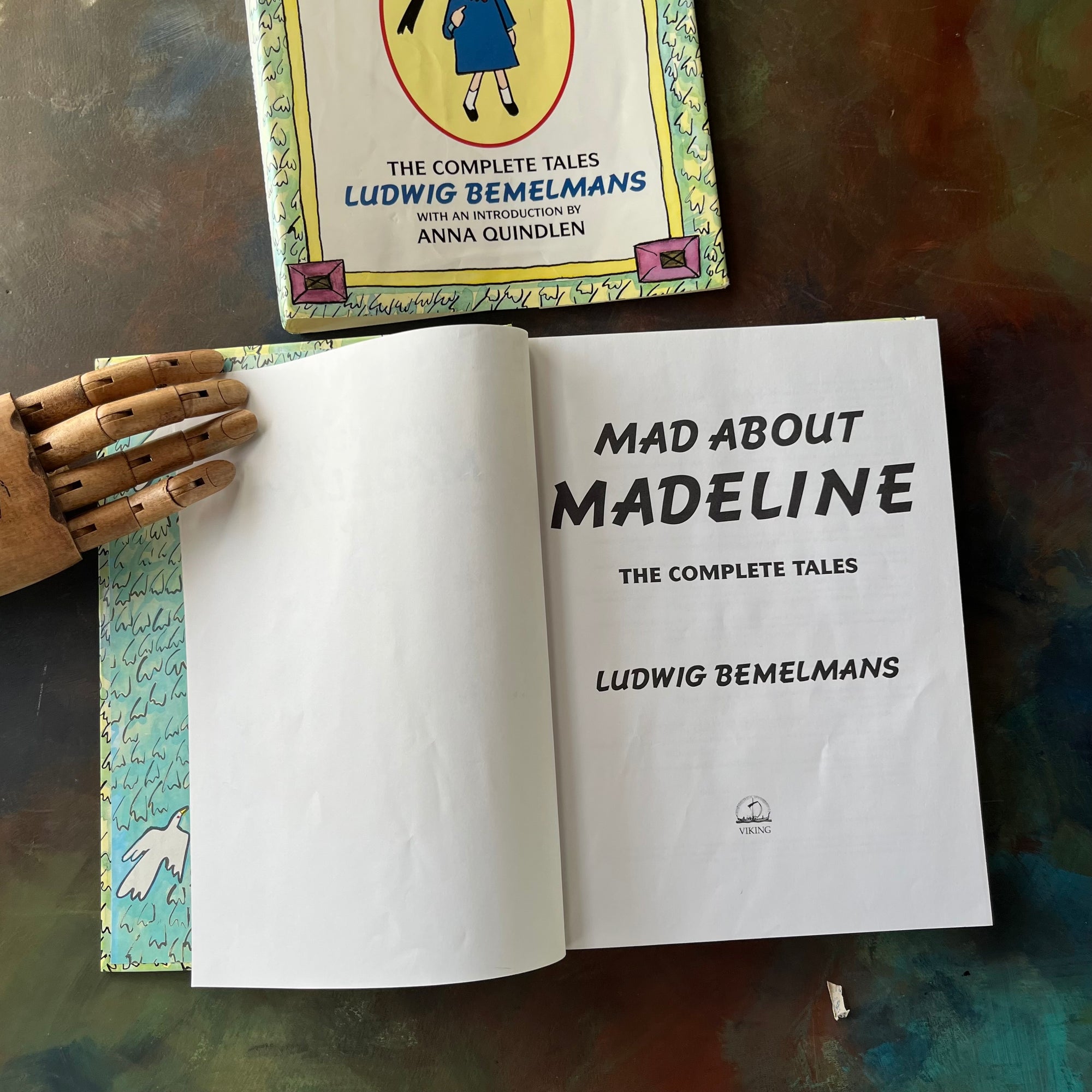 Mad About Madeline written & illustrated by Ludwig Bemelmans-The Complete Tales-with introduction by Anna Quindlen-vintage children's picture books-vintage living books-view of the title page